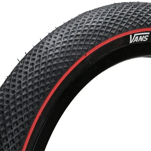 Cult BMX X Vans Tire 26" - Black/Red Stripe 3 Cult BMX X Vans Tire 26" - Black/Red Stripe