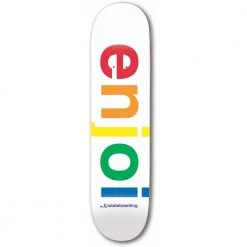 Enjoi Spectrum R7 Skateboard Deck - 9.0" White Decks
