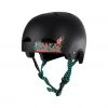 Shadow Conspiracy PROTECTIVE GEARS Shadow FeatherWeight In-Mold Helmet Big Boy Signature V2 - Satin Black/Teal Checkered Straps