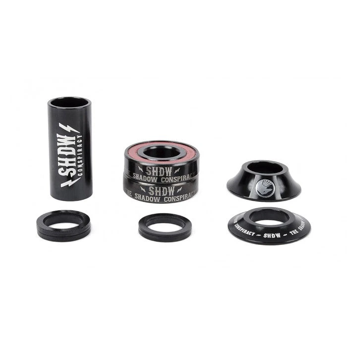 Bottom Brackets Shadow Conspiracy BMX Stacked Mid Bottom Bracket 19mm - Black Bottom Brackets Shadow Conspiracy BMX Stacked Mid Bottom Bracket 19mm - Black