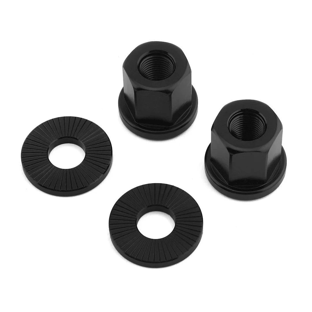 Shadow Conspiracy Featherweight Alloy Axle Nuts 3/8" - Black Tools Shadow Conspiracy Featherweight Alloy Axle Nuts 3/8" - Black Tools
