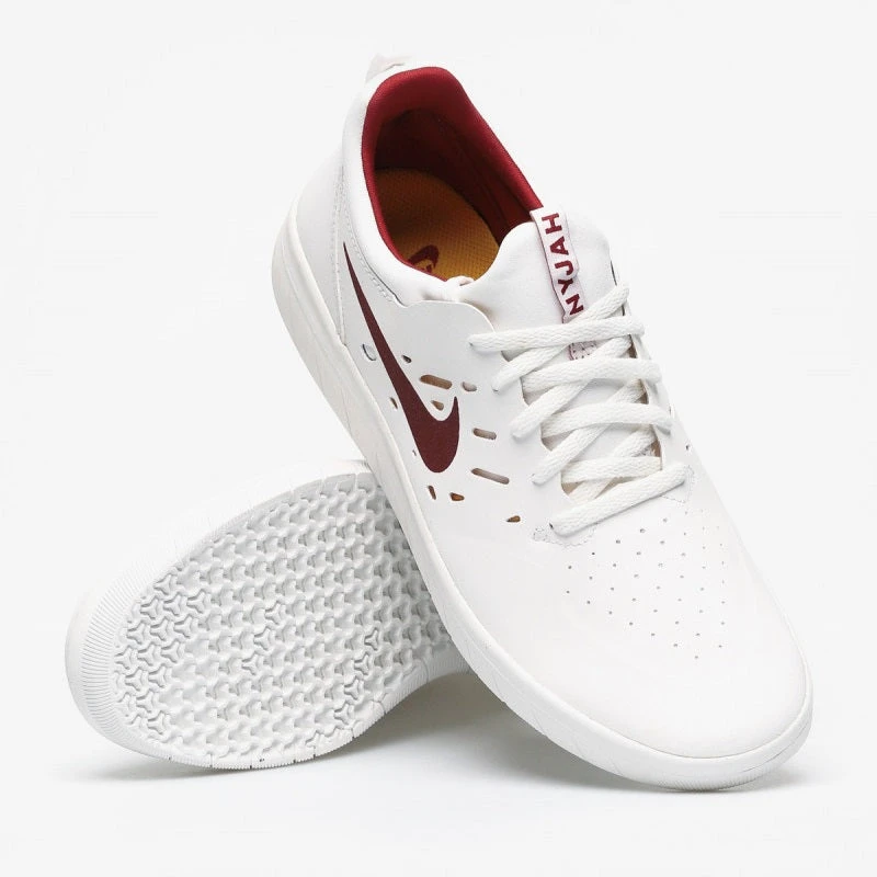 Nike Shoes SB Nyjah Free - Summit White/Team Crimson MEN 4 Nike Shoes SB Nyjah Free - Summit White/Team Crimson MEN