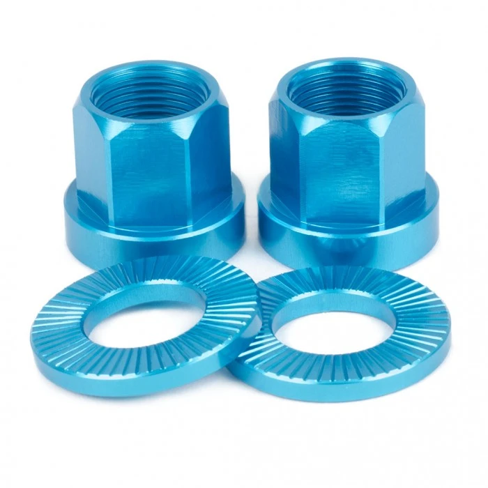 Shadow Conspiracy Featherweight Alloy Axle Nuts 14mm - Blue 3 Shadow Conspiracy Featherweight Alloy Axle Nuts 14mm - Blue