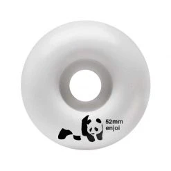 Enjoi Panda Stripes Resin Soft Wheels Complete Skateboard - 7.75" White/Multi SKATEBOARDS