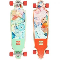 LONGBOARDS Dusters Yellena Longboard Complete 38" - Mint/Red