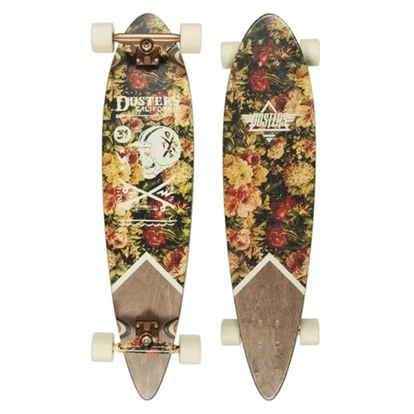 Dusters Moto Roses Pintail Complete Longboard - 37" Maroon LONGBOARDS 3 Dusters Moto Roses Pintail Complete Longboard - 37" Maroon LONGBOARDS