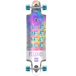Dusters Felix Chrome Drop Through Complete Longboard - 36"