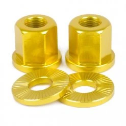 Shadow Conspiracy Featherweight Alloy Axle Nuts 3/8" - Gold