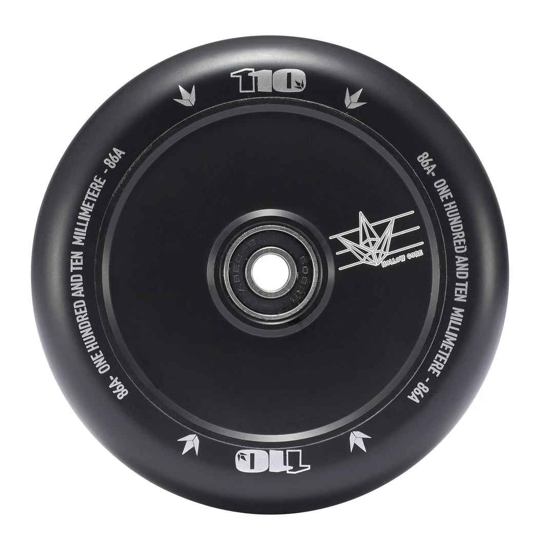 Envy Scooter Wheel Hollow Core 110mm - Black (Pair) 3 Envy Scooter Wheel Hollow Core 110mm - Black (Pair)