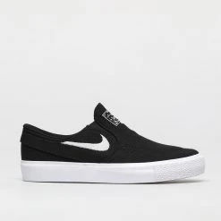 Nike Shoes SB Stefan Janoski Canvas Slip (GS) Youth - Black/White