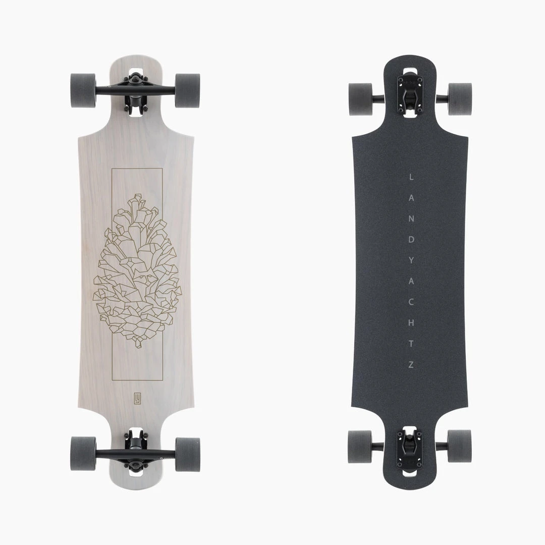LONGBOARDS Landyachtz Drop Hammer Pinecone Longboard Complete - White 4 LONGBOARDS Landyachtz Drop Hammer Pinecone Longboard Complete - White