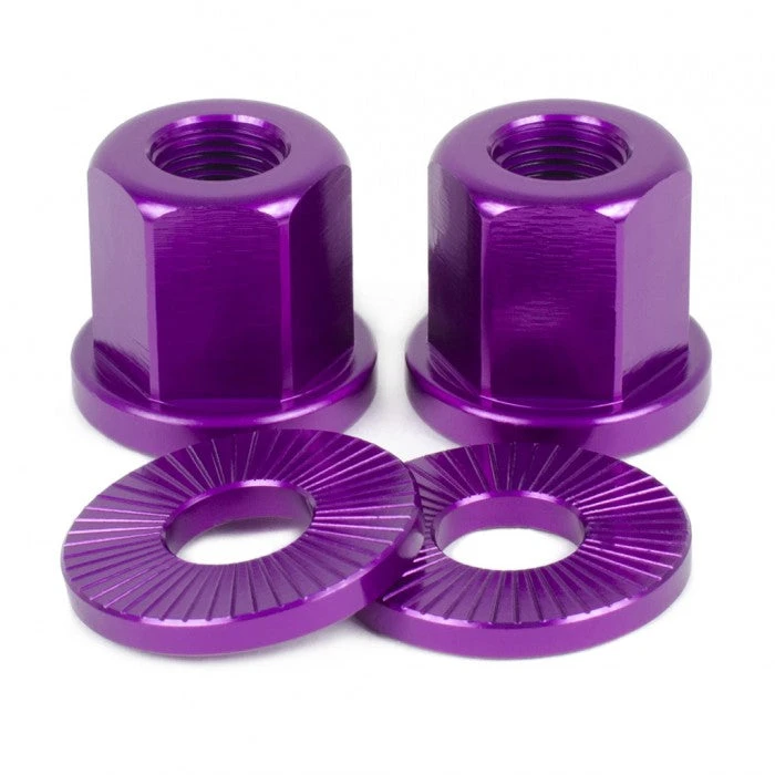 Shadow Conspiracy Featherweight Alloy Axle Nuts 3/8" - Purple 3 Shadow Conspiracy Featherweight Alloy Axle Nuts 3/8" - Purple