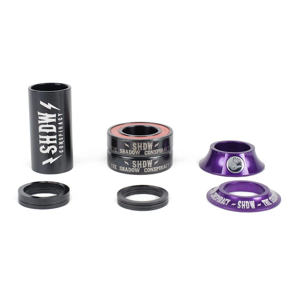 Bottom Brackets Shadow Conspiracy BMX Stacked Mid Bottom Bracket 19mm - Skeletor Purple 3 Bottom Brackets Shadow Conspiracy BMX Stacked Mid Bottom Bracket 19mm - Skeletor Purple