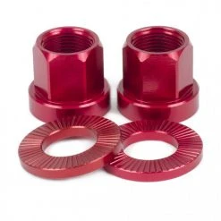 Shadow Conspiracy Featherweight Alloy Axle Nuts 14mm - Crimson Red Tools