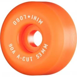 Mini Logo Wheels A-Cut "2" 53mm 90a - Orange (Set Of 4)