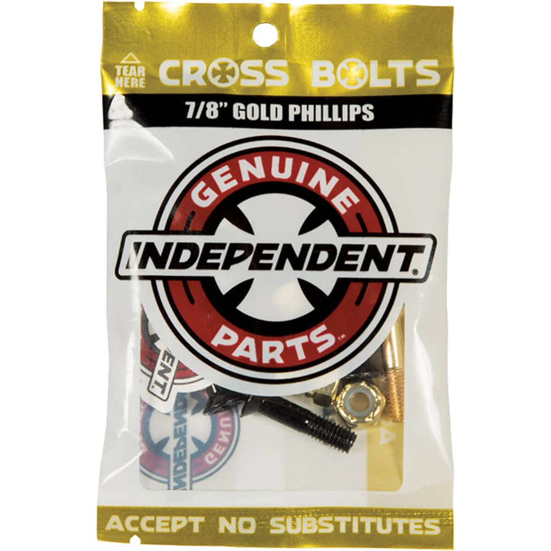 Hardware Independent Cross Bolts 7/8" Phillips - Black/Gold Hardware Independent Cross Bolts 7/8" Phillips - Black/Gold