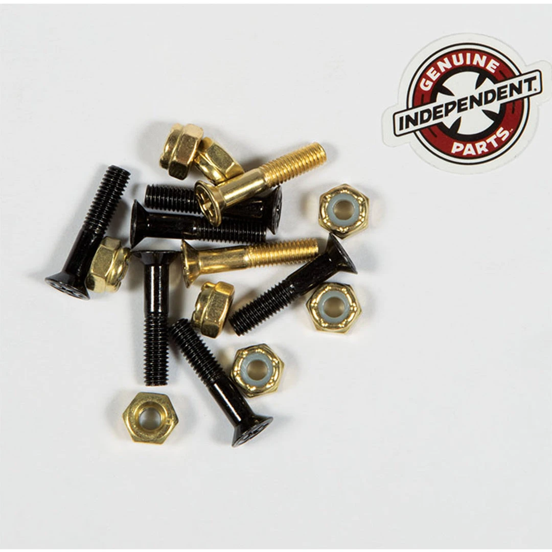 Independent Cross Bolts 1" Phillips - Black/Gold 4 Independent Cross Bolts 1" Phillips - Black/Gold