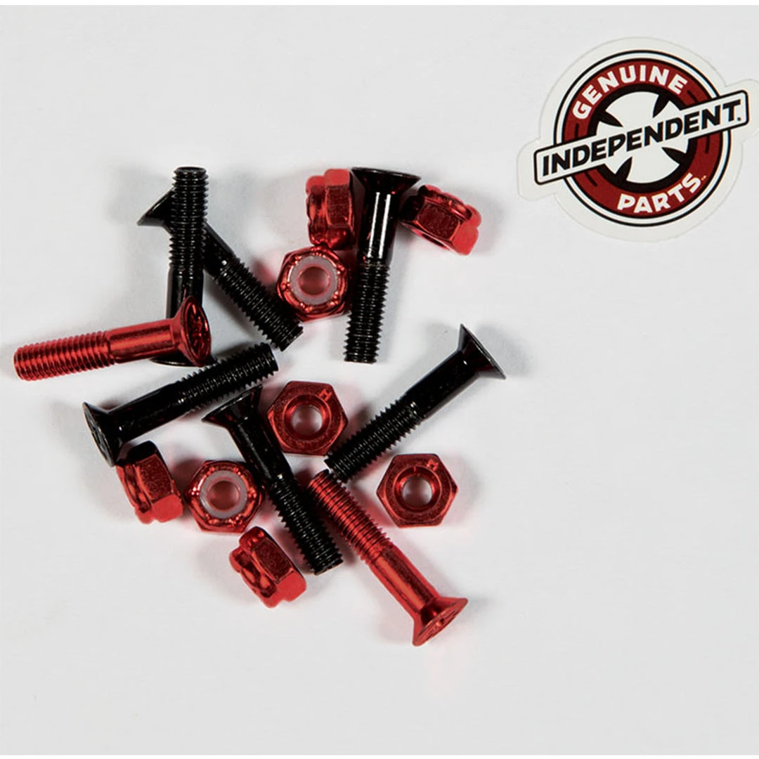 Independent Cross Bolts 1" Phillips - Black/Red 4 Independent Cross Bolts 1" Phillips - Black/Red