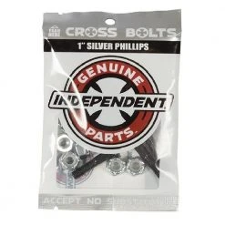 Hardware Independent Cross Bolts 1" Phillips - Black/Silver