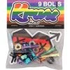 Krux Krome Hardware 1" Phillips - Rainbow