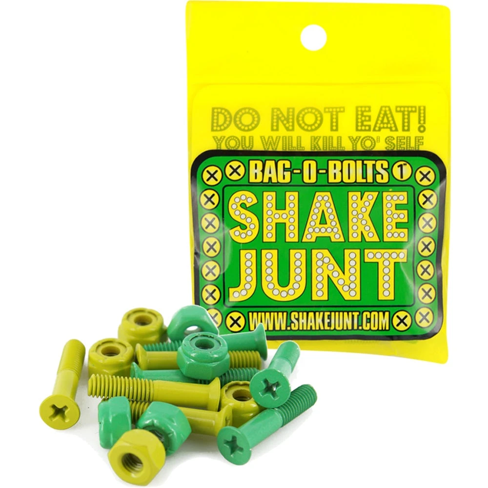 Shake Junt Bag-O-Bolts 1" Phillips - Green/Yellow 3 Shake Junt Bag-O-Bolts 1" Phillips - Green/Yellow