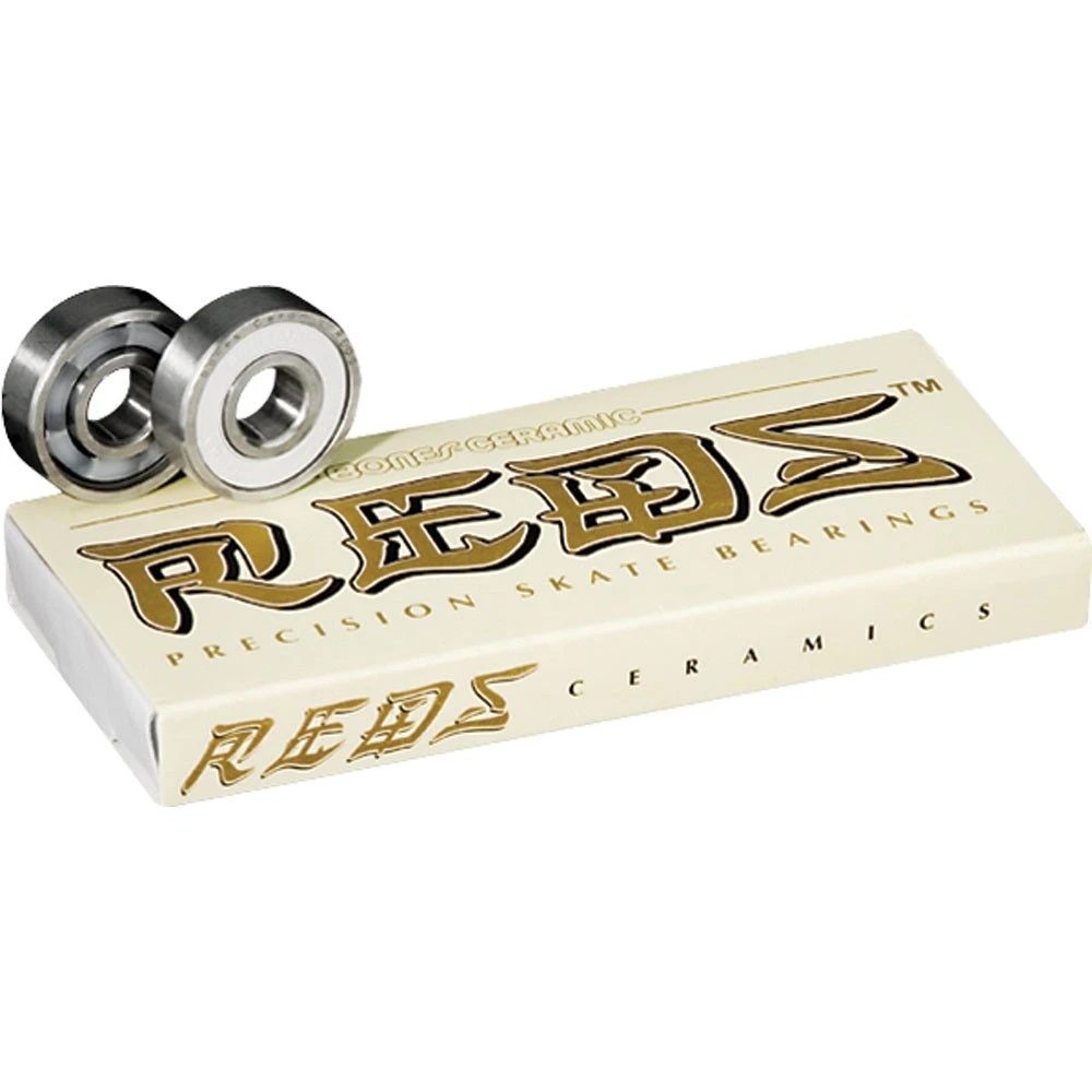 Bones Bearings Ceramic Super Reds (Set Of 8) 3 Bones Bearings Ceramic Super Reds (Set Of 8)