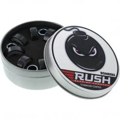 Rush 8mm Titanium Coated Bomber Skateboard Bearings (Set Of 8)