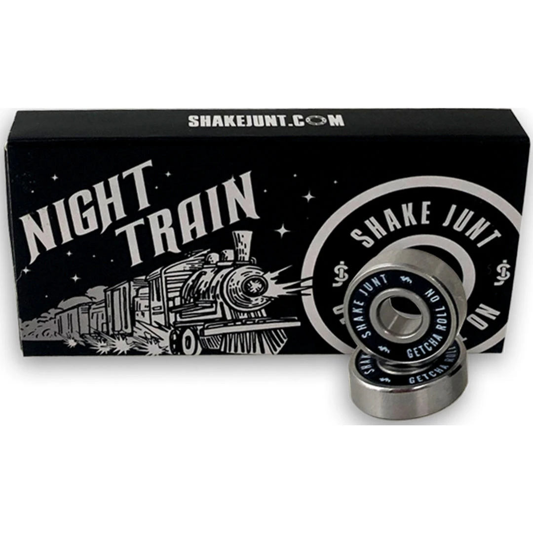 Shake Junt Night Train Skateboard Bearings (Set Of 8) 3 Shake Junt Night Train Skateboard Bearings (Set Of 8)