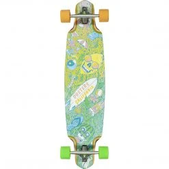 LONGBOARDS Dusters Playground LB Complete Longboard - 9.12" Green/Yellow