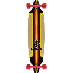 Layback Finish Line Bamboo DT Longboard Complete - 9.5" Red