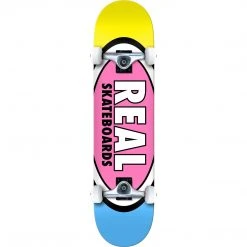 Real Team Edition Oval Skateboard Complete - 7.3" Pink SKATEBOARDS