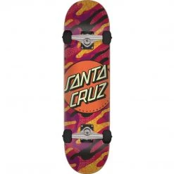 Santa Cruz Primary Dot Complete Skateboard - 7.75" Pink/Purple/Orange SKATEBOARDS