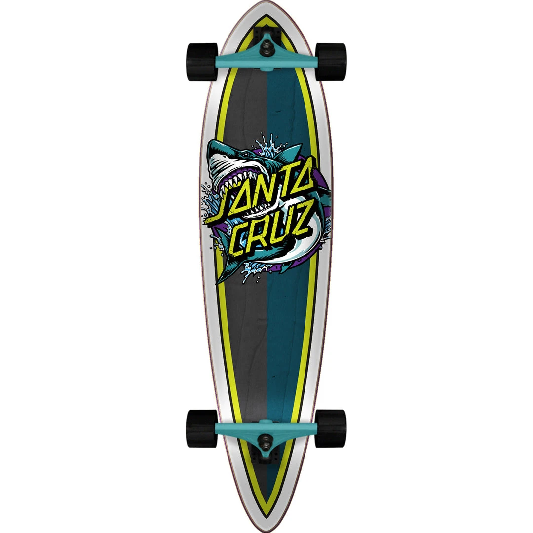 Santa Cruz Shark Dot Pintail Longboard Complete - 9.58" LONGBOARDS 3 Santa Cruz Shark Dot Pintail Longboard Complete - 9.58" LONGBOARDS