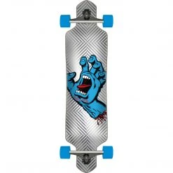 Santa Cruz Screaming Hand Foil Drop Thru Complete Longboard - 9.2" LONGBOARDS