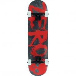 SKATEBOARDS Zero Complete Blood Text 7.75" - Black Stain/Red