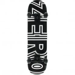 Zero Bold Mini Complete Skateboard - 7.25" Black/White SKATEBOARDS