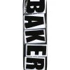Baker Brand Logo Skateboard Deck - 8.25" Black/White Decks