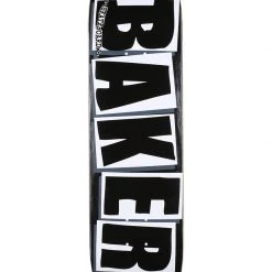 Baker Brand Logo Skateboard Deck - 8.25" Black/White Decks