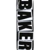 Baker Brand Logo Skateboard Deck - 8.47" Black/White Decks