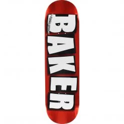Baker Brand Logo Foil Red Skateboard Deck - 8.25" Decks