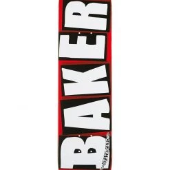 Baker Brand Logo Skateboard Deck - 8.25" Red/White