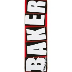 Baker Brand Logo Skateboard Deck - 7.56" Red/White Decks