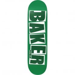 Decks Baker Rowan Zorilla Brand Name Skateboard Deck - 7.87" Green/White