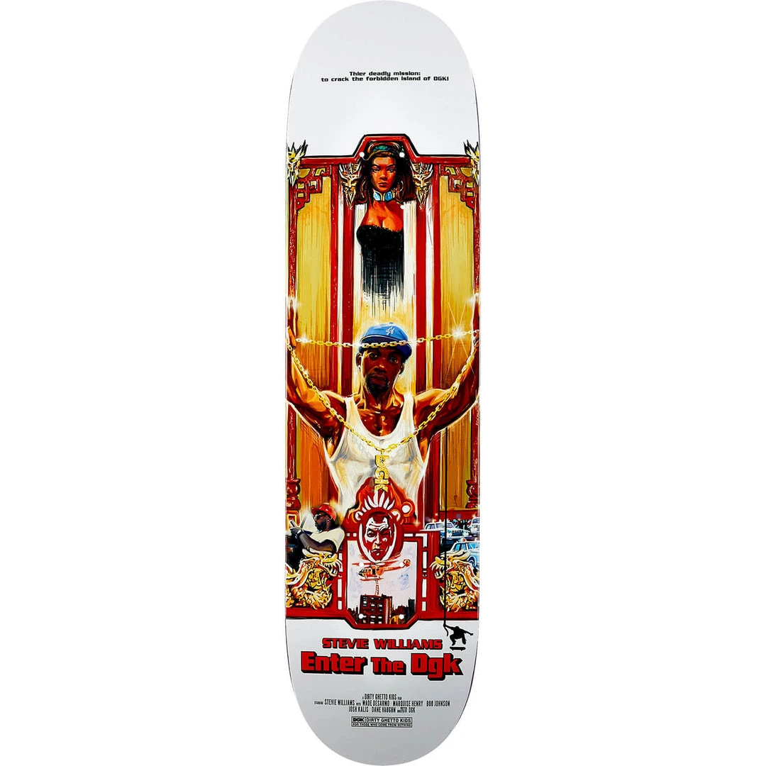 Decks DGK Stevie Williams Kung Fu Skateboard Deck - 8.06" 3 Decks DGK Stevie Williams Kung Fu Skateboard Deck - 8.06"