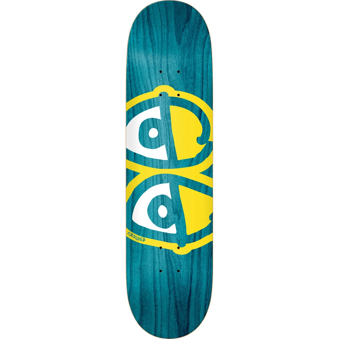 Krooked Eyes Skateboard Deck - 8.38" Assorted Colors Decks 3 Krooked Eyes Skateboard Deck - 8.38" Assorted Colors Decks