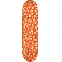 Krooked Flowers Skateboard Deck - 8.06" Orange