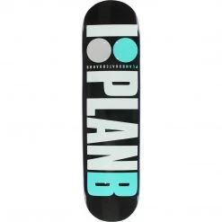 Decks Plan B Team OG Skateboard Deck - 7.7" Black/Teal/White/Grey