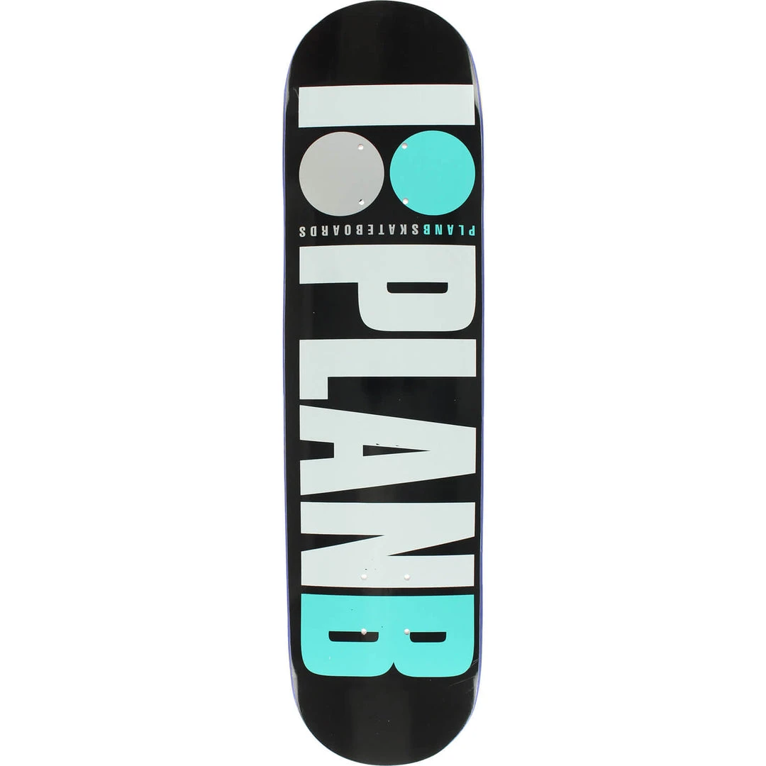 Decks Plan B Team OG Skateboard Deck - 7.7" Black/Teal/White/Grey 3 Decks Plan B Team OG Skateboard Deck - 7.7" Black/Teal/White/Grey