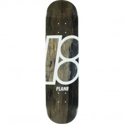 Plan B Team Stained Skateboard Deck - 7.75" Black