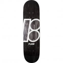 Plan B Team Stained Skateboard Deck - 8.25" Black